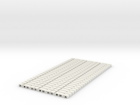 P-165stp-flexi-tram-track-100-pl-x72-1a in White Natural Versatile Plastic