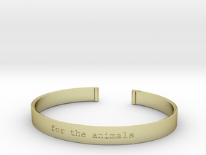 For the Animals Bracelet in 18k Gold Plated Brass