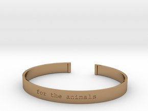 For the Animals Bracelet in Polished Brass