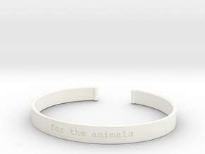 For the Animals Bracelet in White Processed Versatile Plastic
