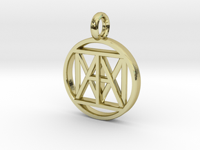United "I AM" 3D 21mm Nickel size in 18k Gold