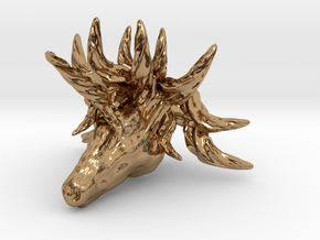 Unicorn pendant in Polished Brass