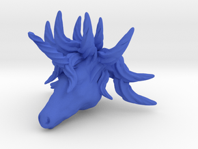 Unicorn pendant in Blue Processed Versatile Plastic