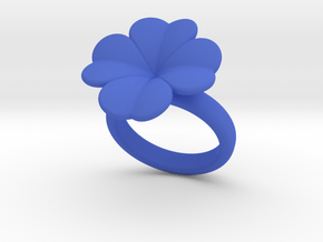 Lucky Ring 16 - Italian Size 16 in Blue Processed Versatile Plastic