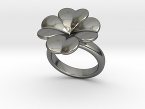 Lucky Ring 17 - Italian Size 17 in Fine Detail Polished Silver