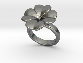Lucky Ring 18 - Italian Size 18 in Fine Detail Polished Silver