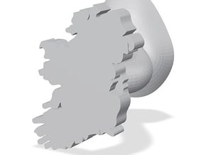 Dublin Cufflink in White Processed Versatile Plastic