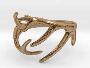 Antler Ring No.2 (Size 11) in Polished Brass