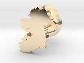 Galways Cufflink in 14k Gold Plated Brass