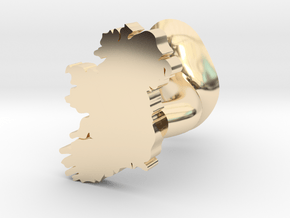 Limerick Cufflink in 14k Gold Plated Brass