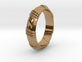 Ø0.650 inch/Ø16.51 mm Ring in Polished Brass