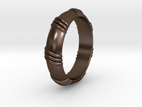 Ø0.650 inch/Ø16.51 mm Ring in Polished Bronze Steel