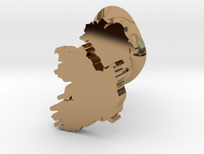 Ulster Cufflink in Polished Brass