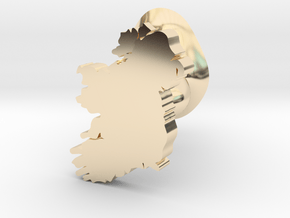 Donegal cufflink in 14k Gold Plated Brass