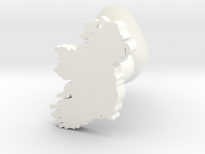 Donegal cufflink in White Processed Versatile Plastic