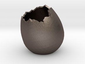 EggShell2 in Polished Bronzed Silver Steel