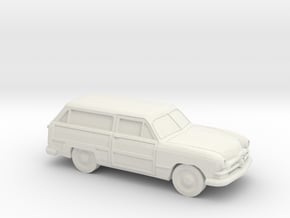 1/87 1950 Ford Fordor Station Wagon in White Natural Versatile Plastic