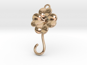Lucky Earring in 14k Rose Gold Plated Brass