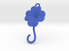 Lucky Earring in Blue Processed Versatile Plastic