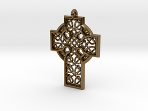 Celtic Cross in Polished Bronze