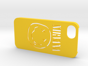 Iphone 5 Nirvana case in Yellow Processed Versatile Plastic