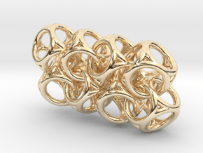 Spherical Cuboid Chain in 14k Gold Plated Brass