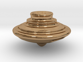 Impeller Top v2 in Polished Brass