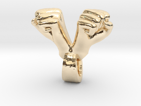 Victory Pendante in 14K Yellow Gold
