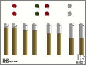 1/6 scale Russian Flare Set in White Natural Versatile Plastic