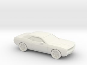 1/87 2009 Dodge Challenger in White Natural Versatile Plastic
