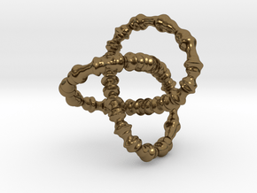 Deformed Torus Knot in Polished Bronze