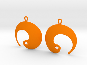 Enso No. 1 Earrings in Orange Processed Versatile Plastic