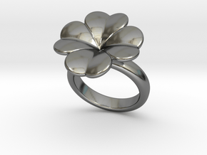Lucky Ring 22 - Italian Size 22 in Fine Detail Polished Silver