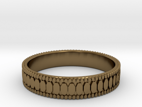 Ø0.687 inch/Ø17.45 mm Ring in Polished Bronze