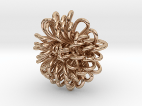 Ring 'Wiener Blume', Size 6.5 (Ø 16.9 mm) in 14k Rose Gold Plated Brass