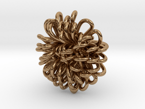Ring 'Wiener Blume', Size 4 (Ø 14.8 mm) in Polished Brass