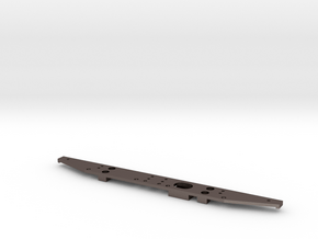 Defender Rear Bumper - Simple in Polished Bronzed Silver Steel