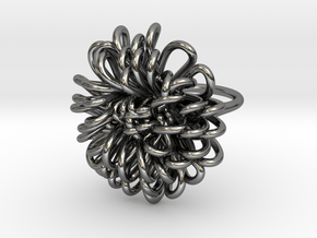 Ring 'Wiener Blume', Size 8.5 (Ø 18.6 mm) in Fine Detail Polished Silver