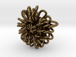 Ring 'Wiener Blume', Size 8.5 (Ø 18.6 mm) in Polished Bronze