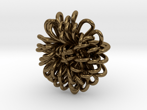 Ring 'Wiener Blume', Size 4.5 (Ø 15.2 mm) in Polished Bronze
