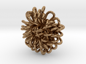Ring 'Wiener Blume', Size 5 (Ø 15.6 mm) in Polished Brass