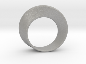 Mobius Strip Ring (Size 7) in Aluminum