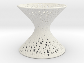 Hyperboloid Mesh Pattern in White Natural Versatile Plastic