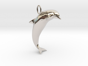 Dolphin Pendant in Platinum