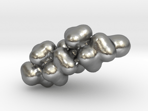 Testosterone electrostatic potential map in Natural Silver