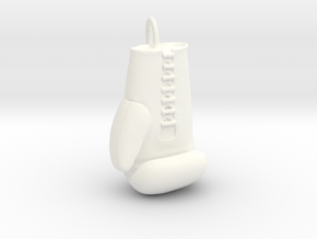 Boxing glove pendant in White Processed Versatile Plastic