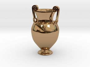 greek vase pendant in Polished Brass