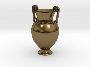 greek vase pendant in Polished Bronze