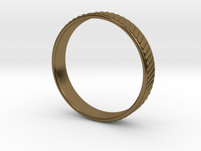 Ø0.768 inch Ø19.51 Corrugated Ring in Polished Bronze