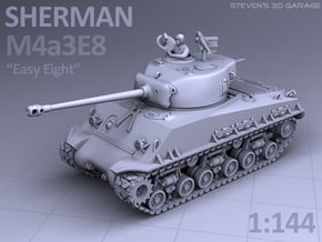 1/144 - Sherman M4A3E8 Tank in Tan Fine Detail Plastic